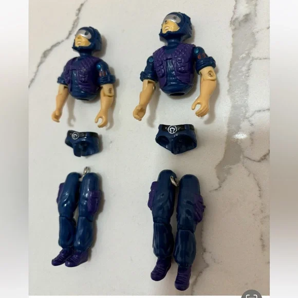 Vintage GI Joe Tele Vipers V1 Cobra Commander Hasbro Set of Two Figures - Picture 2 of 7